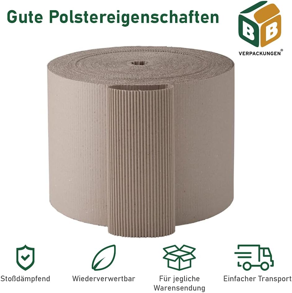 BB-Verpackungen Rollenwellpappe|Wellpappenrolle|Hochwertige Verarbeitung für sicheren Versand & Lage