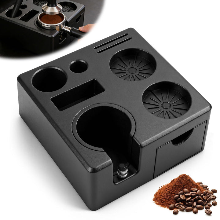 Tamperstation 51-54mm/58mm für Siebträger, Espresso Tamping Station aus ABS, Tamper Station Barista