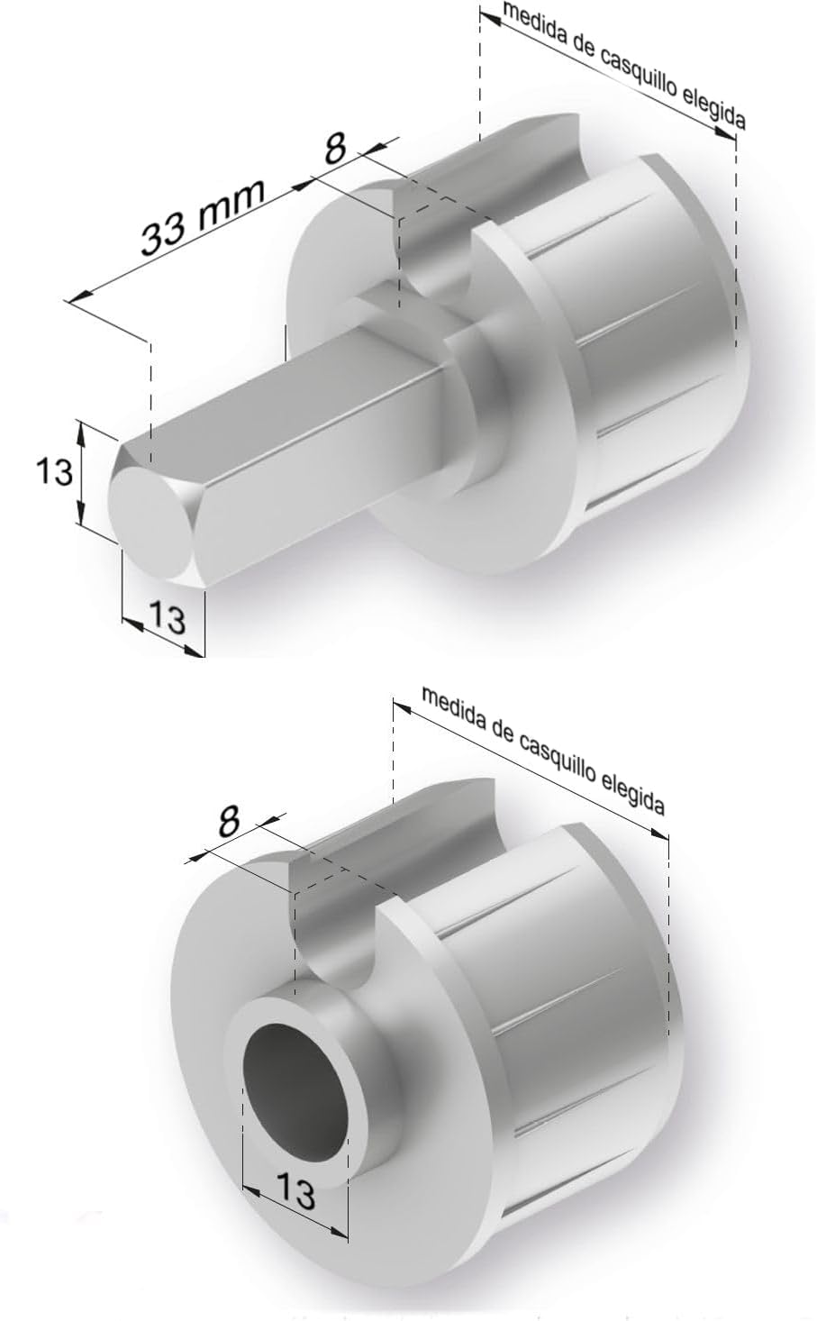 Hülsen-Set für Sonnensegel, Durchmesser 70 mm. 70.0 Millimeter, 70.0 Millimeter