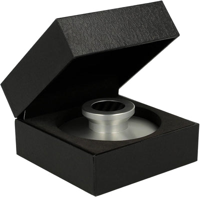 _blank #023si | Stabilisator für Schallplattenspieler | Auflagefläche und Griffeinlage aus Kohlefase