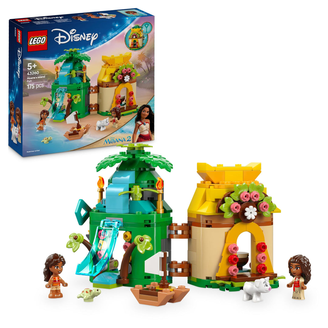 LEGO ǀ Disney Vaianas Inselspass, Bauset für Kinder, die gern fantasievoll Spielen, baubares Modell