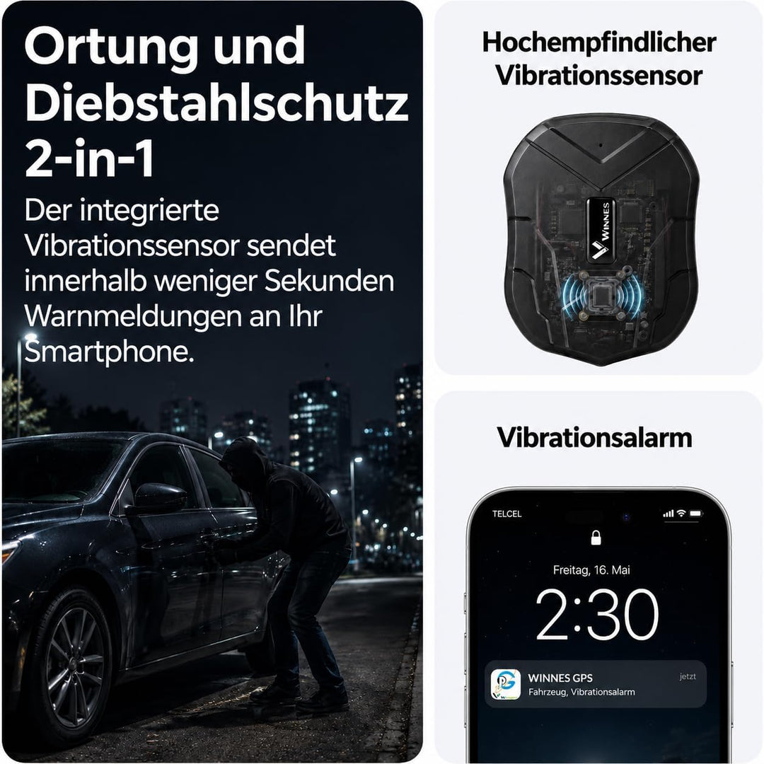 4G LTE GPS Tracker,GPS Tracker Auto 10000mAh 80 Tage Standby Starker Magnet Wasserdicht Tracker und