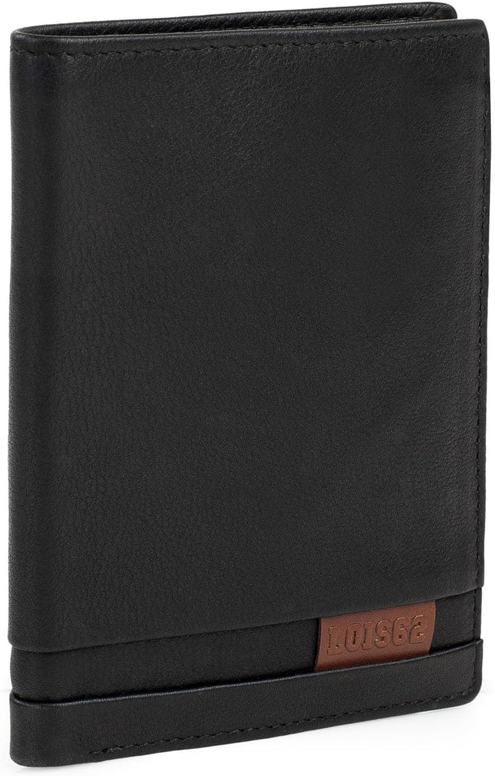 Lois - Geldbörse Herren Leder - Herren Geldbörsen Leder mit RFID Schutz - Geldbörse Herren Klein - G