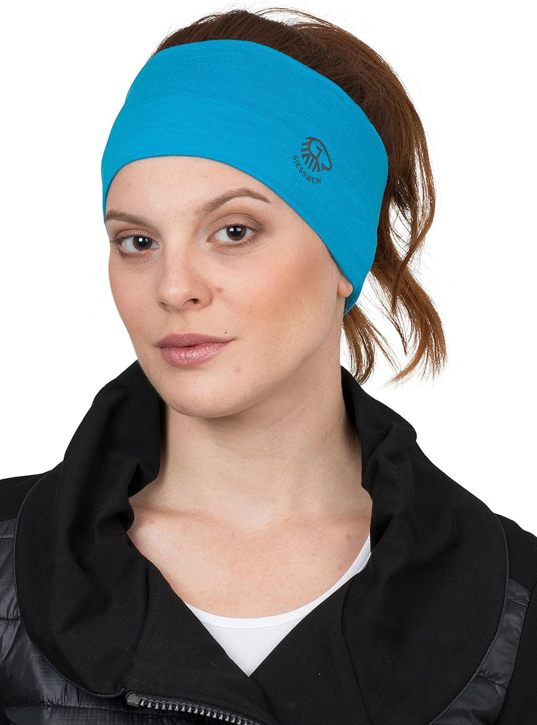 GIESSWEIN Stirnband Brentenjoch - Merino Jersey Headband, Damen &amp; Herren Ohrenwärmer aus 100% Merino