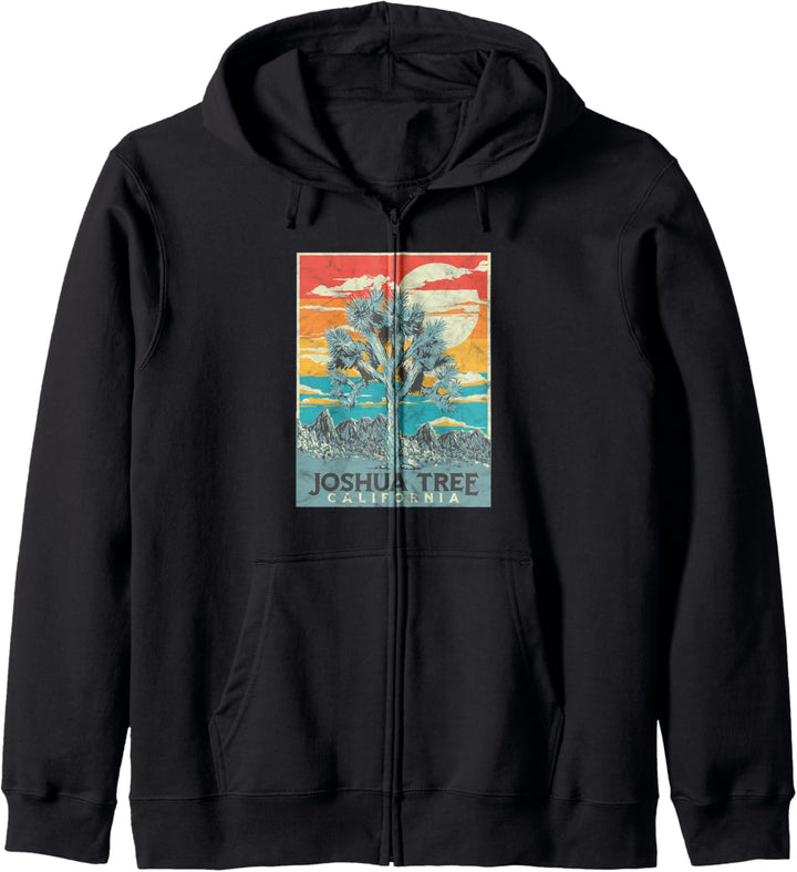 Joshua Tree National Park Vintage Artistic Graphic Design Kapuzenjacke