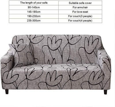 Dioche Elastischer Sofabezug für 1/2/3/4-Sitzer, Universeller, Waschbarer, Elastischer Sofabezug, So