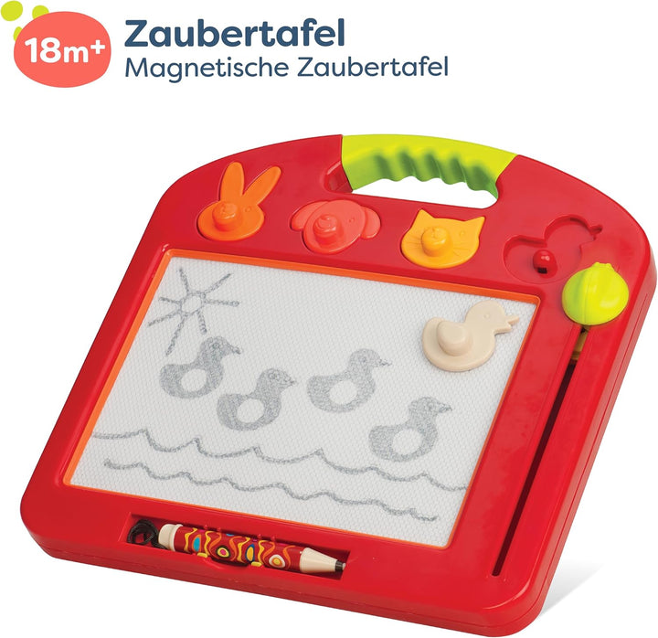 B. toys - Toulouse-LapTrec - Magnetische Zeichentafel - 4 Tierstempel - Tragbarer Skizzenzeichner -