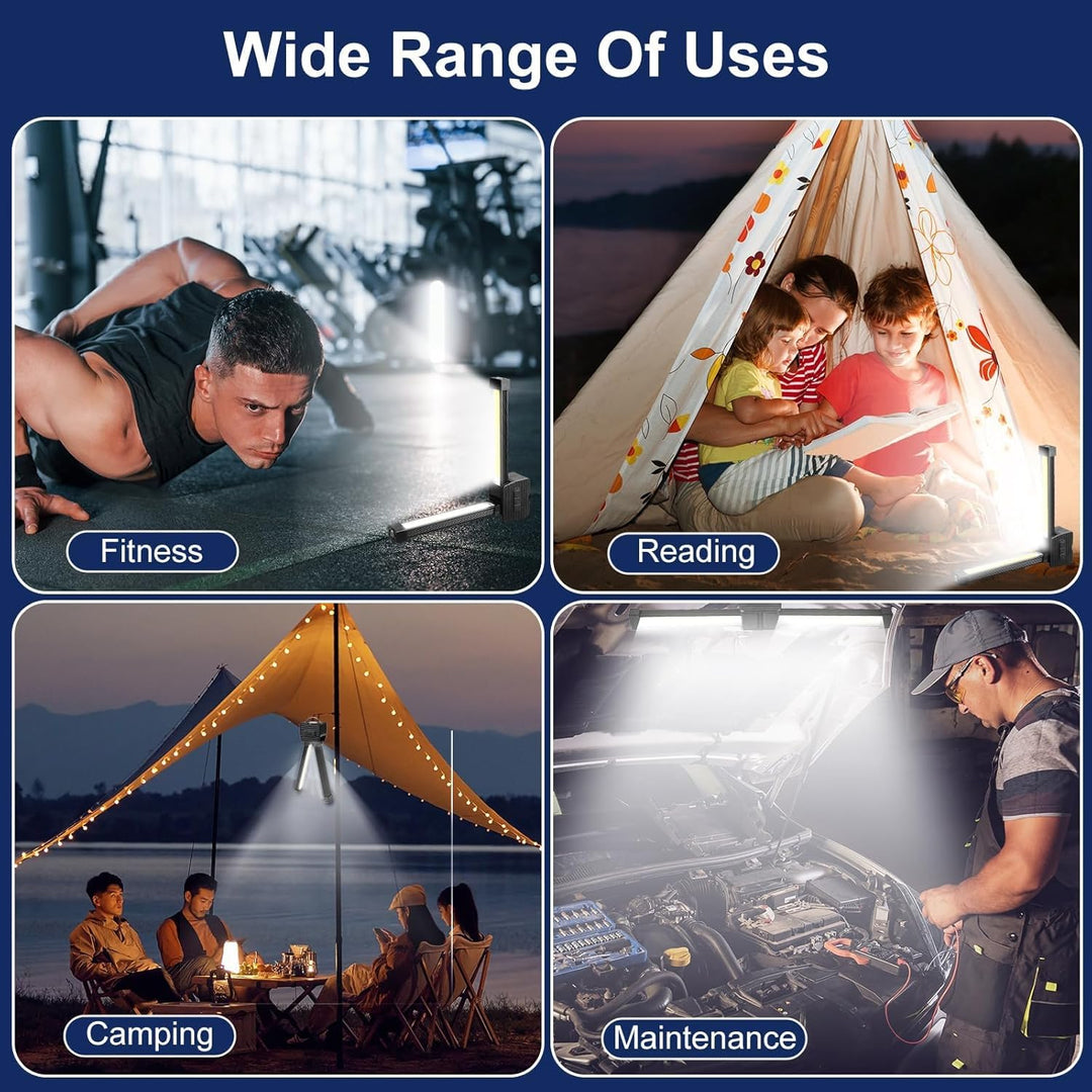Posing Lampe Gym Magnetisch, Posing Lampe für Gym Selfies, 7th Gear Dimming, Portable Magnetic LED F