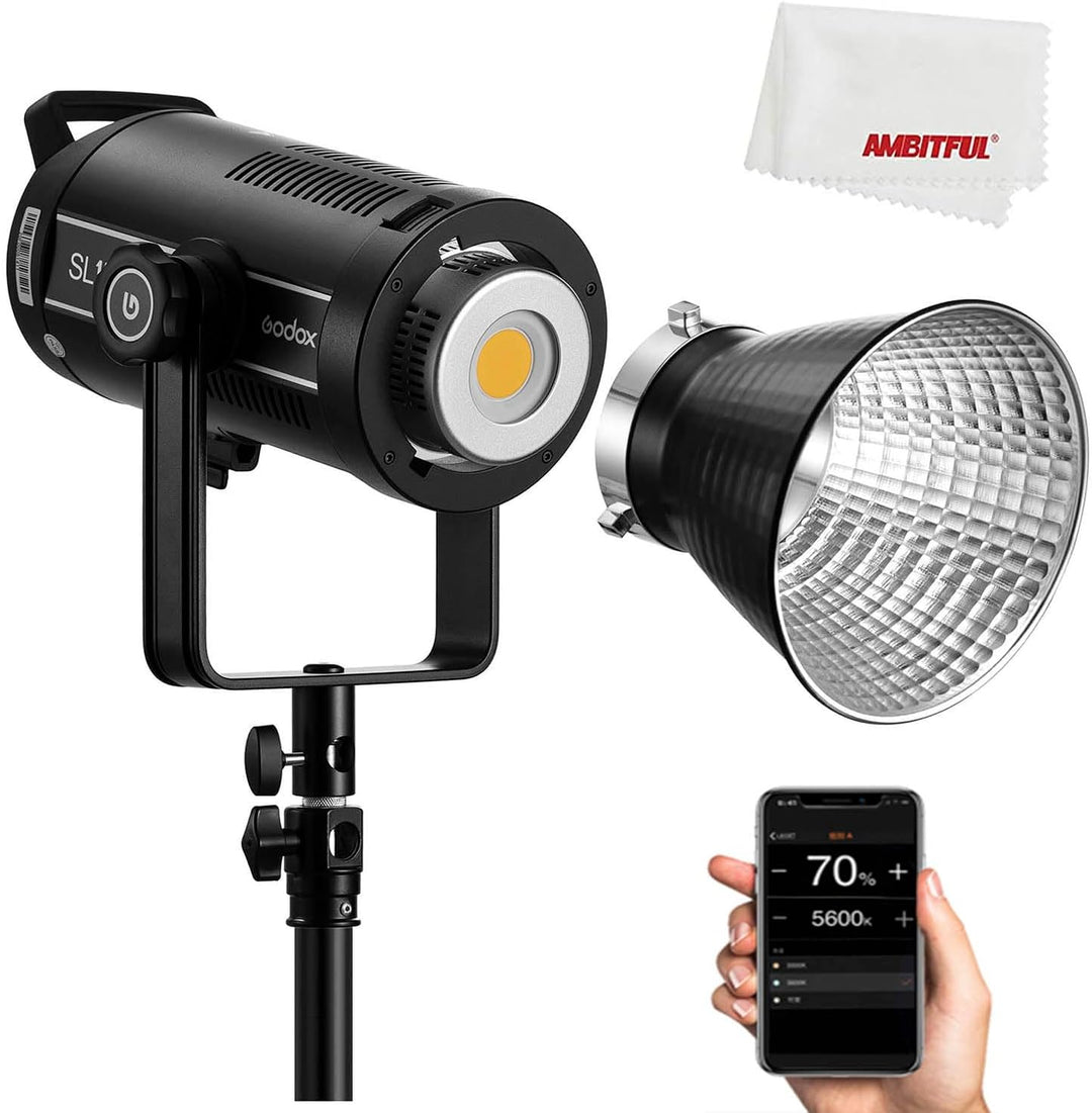 Godox SL150III SL150WIII LED Videoleuchte 160W Tageslicht Ausgewogen 5600K 2.4G Wireless X System CR