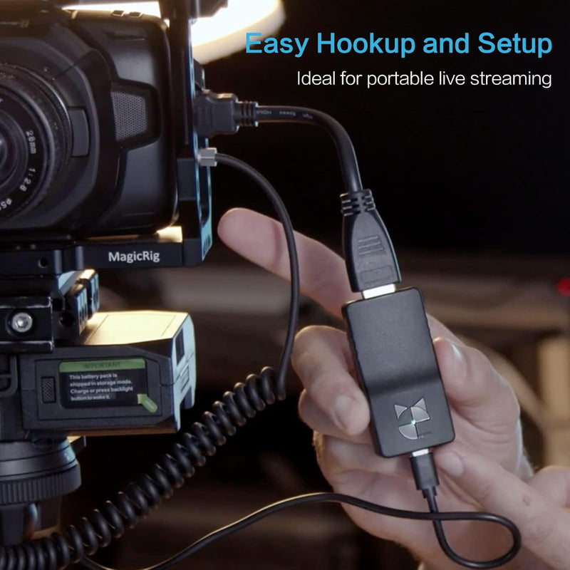 DDMALL 4K Live-Streaming-Encoder, drahtloser HDMI-SRT-Encoder, Live-Stream auf Facebook, Twitch, You