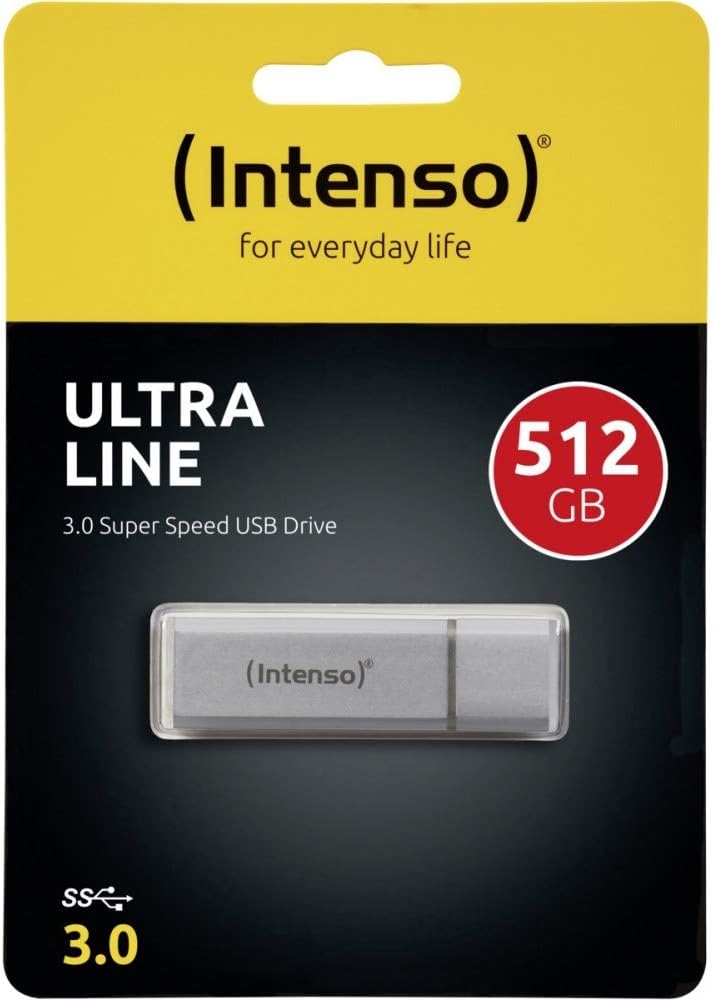 Intenso Ultra Line, 512GB Speicherstick, USB 3.2 Gen 1x1, silber 512GB - USB 3.2, 512GB - USB 3.2