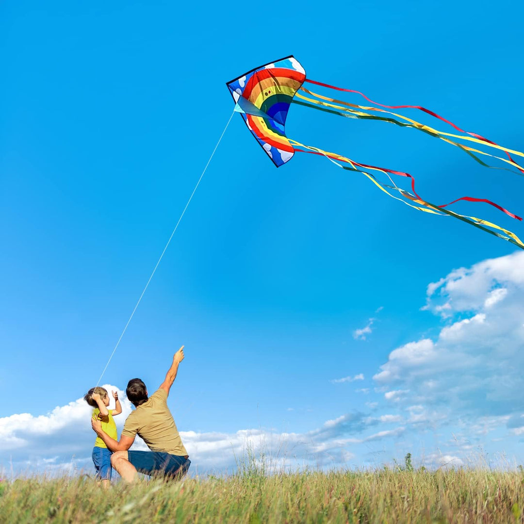 HONBO Children's Kite Large Delta Kites for Children and Adults for Beach Trip Outdoor Games, Perfec