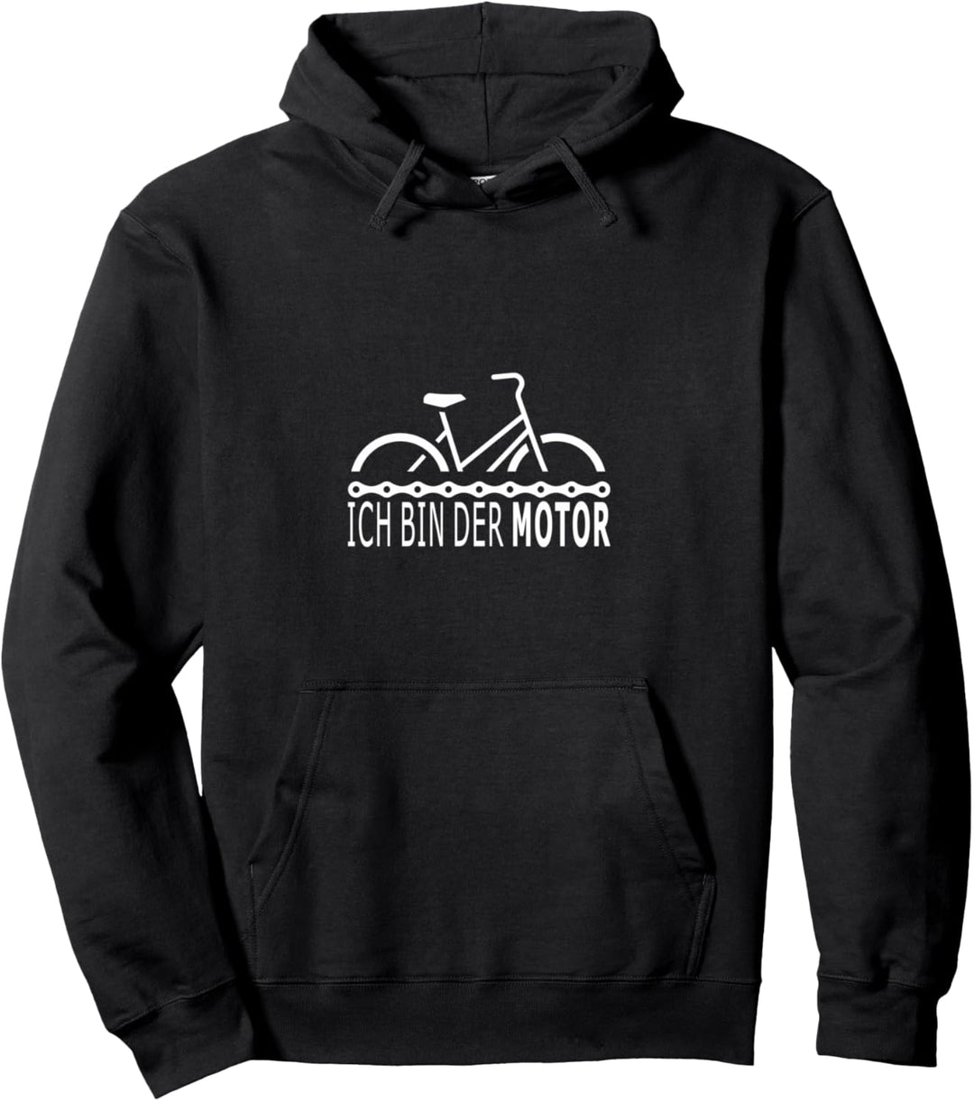 Ich bin der Motor Radsport Rennrad MTB Geschenk Pullover Hoodie