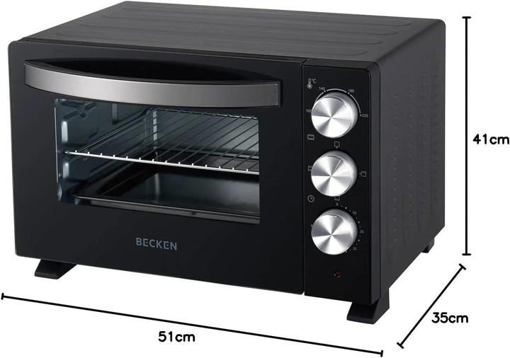 Becken Elektrischer Tischofen, Kapazität 20 l, 1380 W, Timer 60 min, Schwarz (7623958)