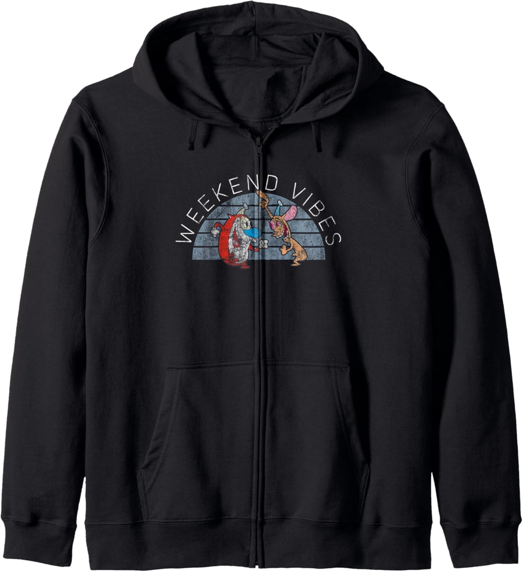 Ren and Stimpy Weekend Vibes Dancing Kapuzenjacke