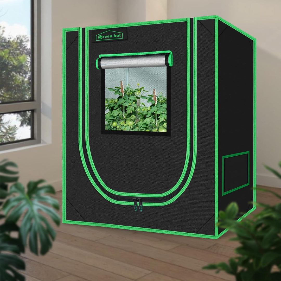 Green Hut Kleines Wachstumszelt für Pflanzen im Innenbereich, 45,7 x 76,2 x 91,4 cm, Mylar-Hydrokult