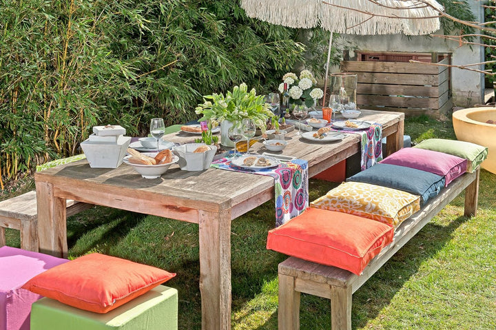HOCK Caribe Outdoor Matratzenkissen 50x50x10cm orange Naranja 01 ca. 50x50x10cm Orange, ca. 50x50x10