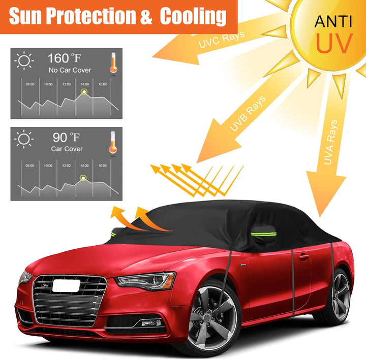 Autoabdeckung Wasserdicht Ersatz für Audi A5/S5/RS5 Cabriolet 2007-2023, Halbgarage, Autohülle Autop