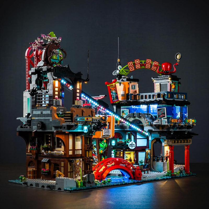 Led Licht Set für Lego 71799 Ninjago City Markets (Kein Lego), Dekorationsbeleuchtungsset für Lego N