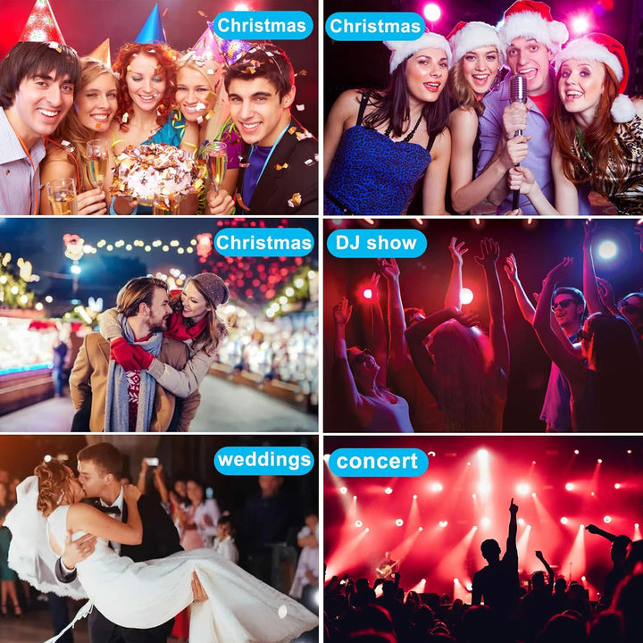 Lucfulyear LED Par Licht 36 Bühnenlicht Discolicht Partylicht RGB Digital Multiplex512 mit Fernbedie