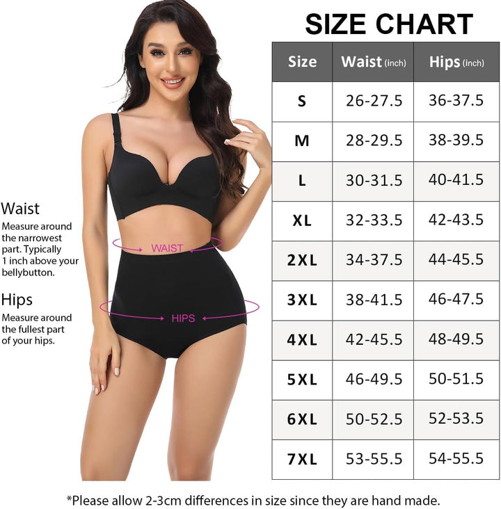 wirarpa Unterhosen Damen Baumwolle Unterwäsche Super Hohe Taille Frauen Slips 4er Pack S Mehrfarbig0