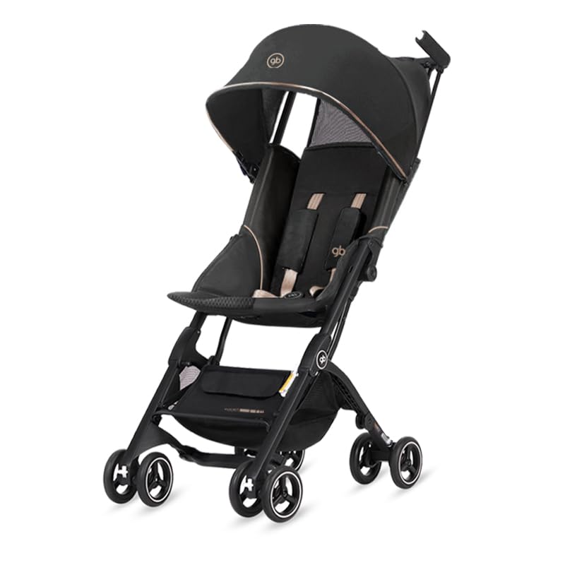 gb Pockit+ All-Terrain, Ultrakompakter, leichter Reisebuggy für Babys und Kleinkinder, Handgepäck-ta