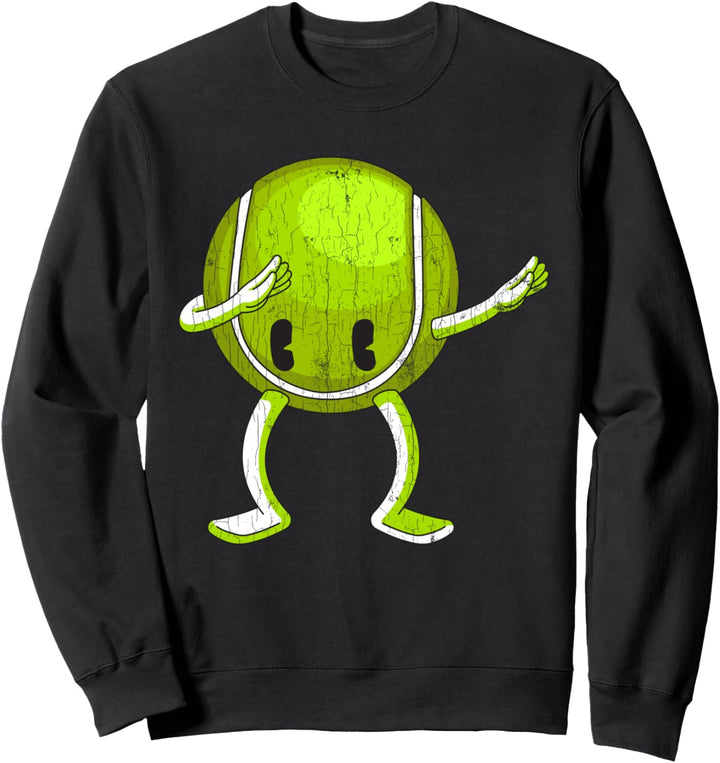 Lustiges Tennisball Tennis Grafik für Tennisspieler Sweatshirt