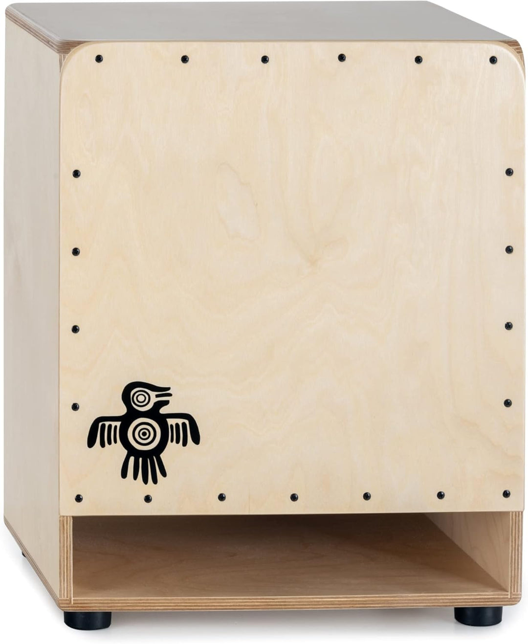 XDrum Bass Cajon Peruana Birch (3 mm Schlagplatte, wuchtiger Bass, heller Snare-Sound, Bassreflex-Ko