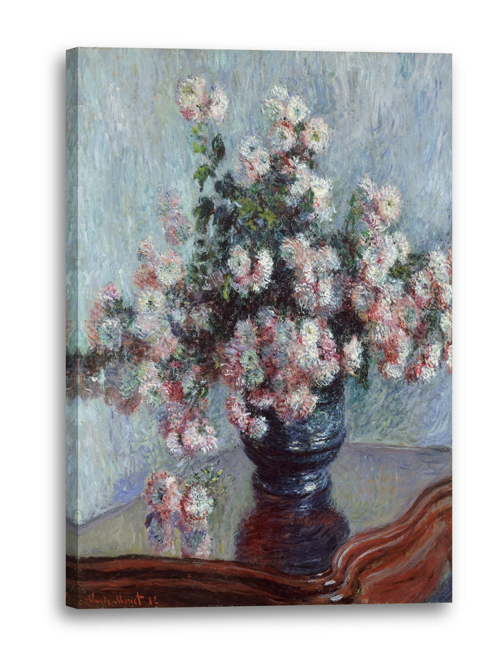 Printed Paintings Leinwand (60x80cm): Claude Monet - Chrysanthemen (1882) 60x80 cm, 60x80 cm