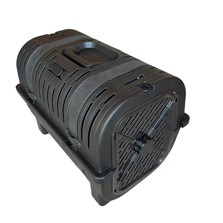 Mamapetz Lull Carrier Premium Haustier Transportbox Hund & Katze Sicher & Stilvoll (Schwarz), Schwar