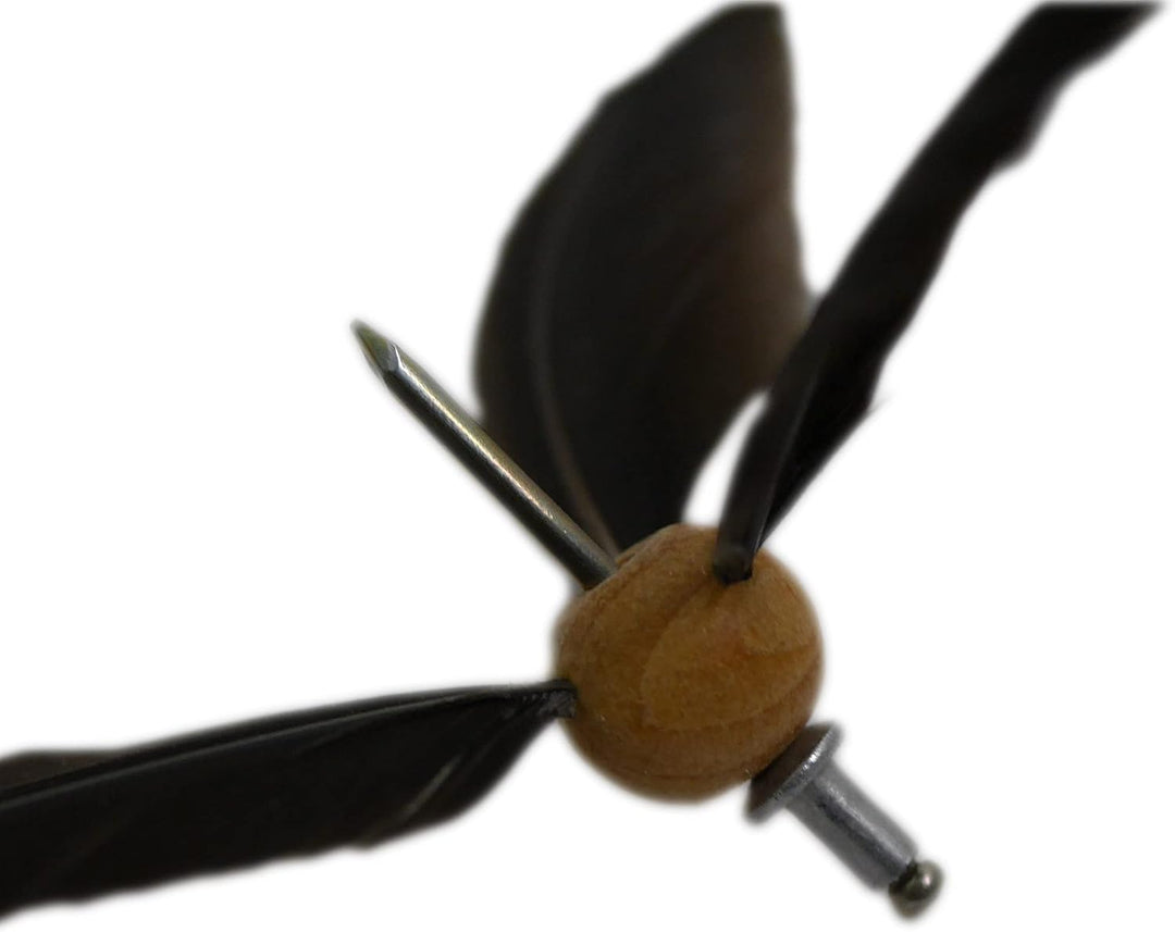 ART-CRAFT Möwen-Windspiel mit Feder Propeller mit 1 Deko Möwe +2 Ersatzfedern Holz Tierfigur als Mar