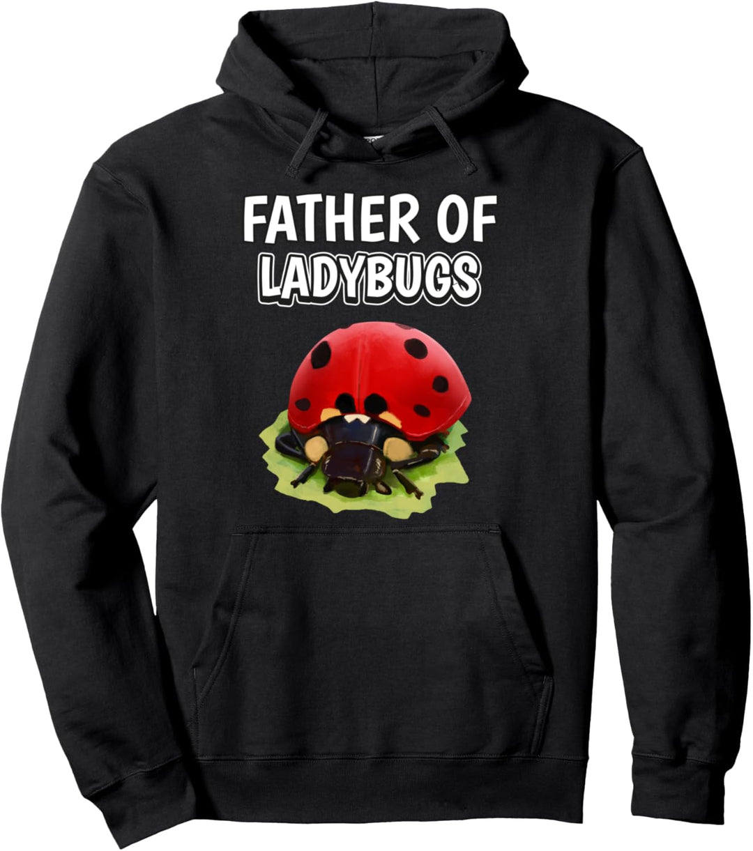 Herren Jungen Father Of Ladybugs Papa Vatertag Marienkäfer Pullover Hoodie