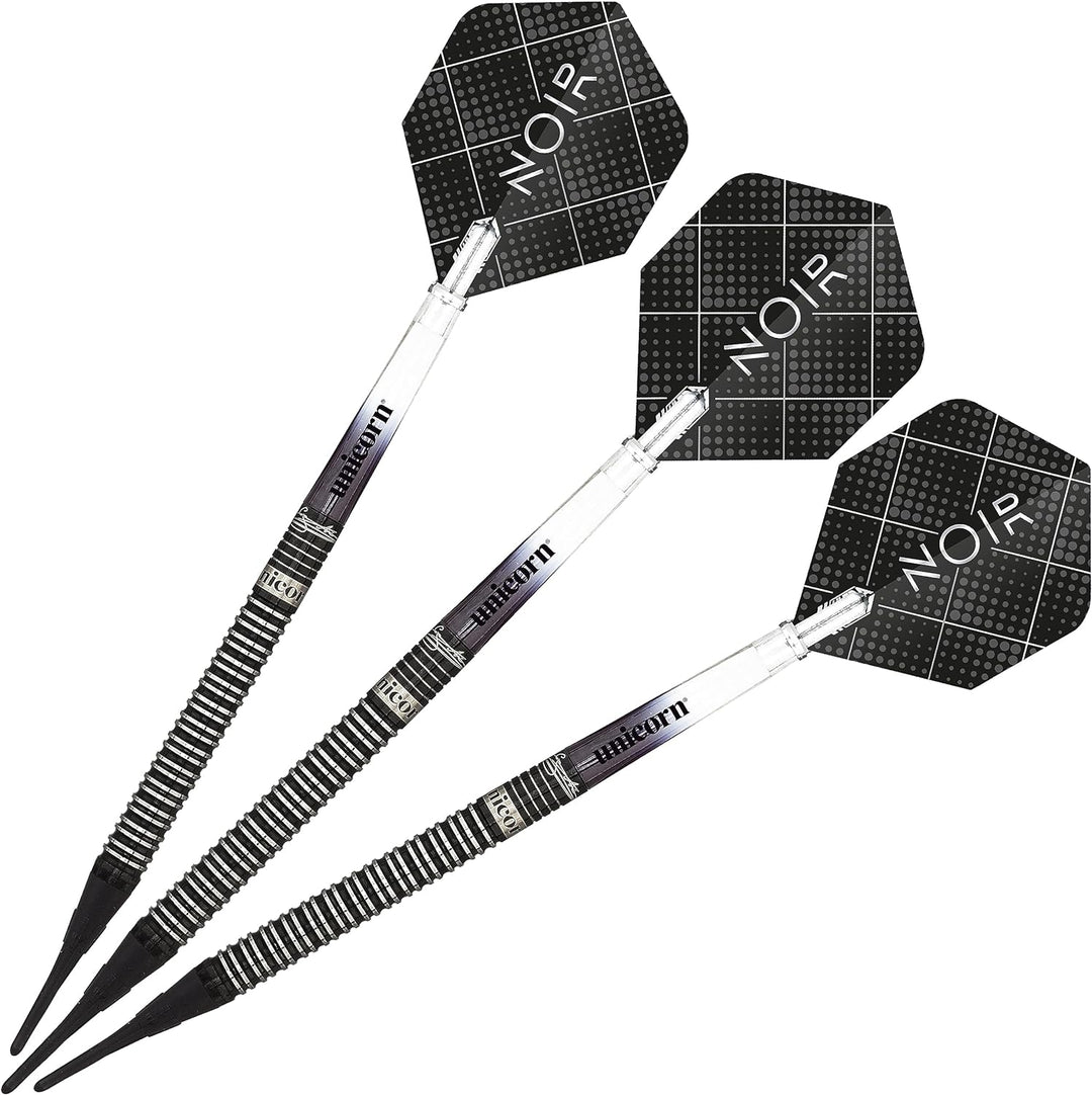 Unicorn Soft Tip Darts Set | Gary 'The Flying Scotsman' Anderson Noir Phase 3 & 5 | 70% & 90% Tungst
