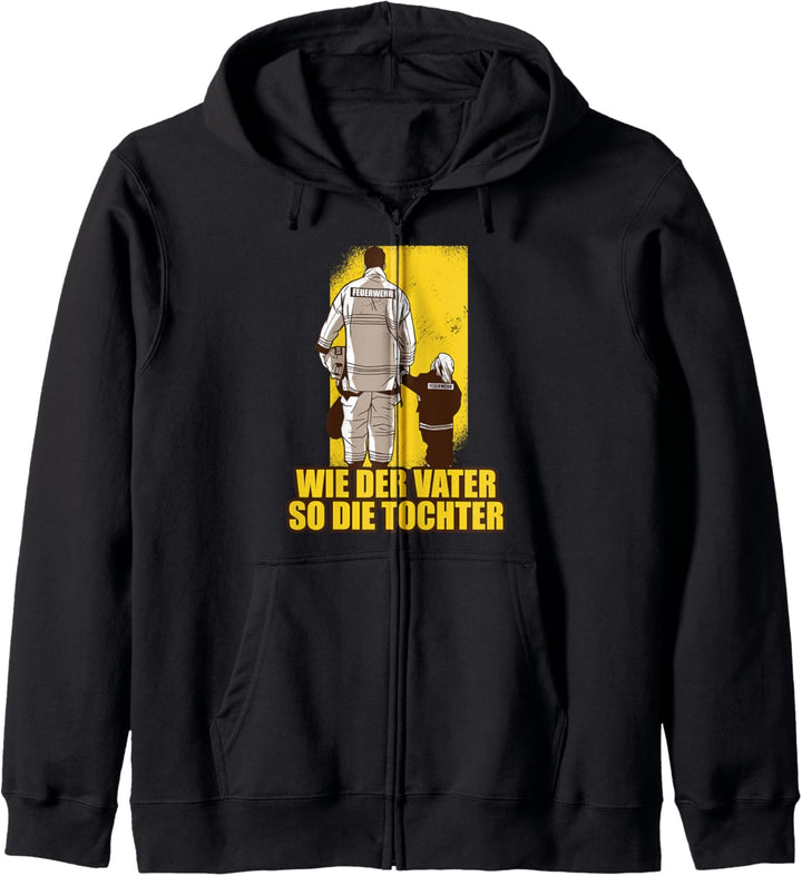 Vater & Tochter Feuerwehr Ehrenamt Feuerwehrmann Geschenk Kapuzenjacke