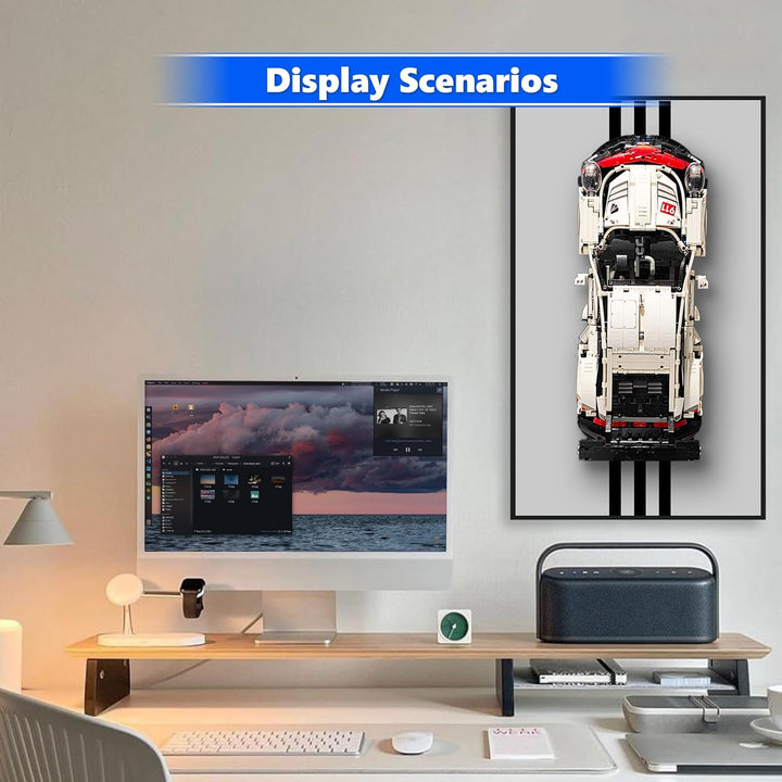 Wandschild für Lego Technic Porsche 911 RSR 42096 Wandbehang Kompatibel mit Lego Porsche Geschenkide