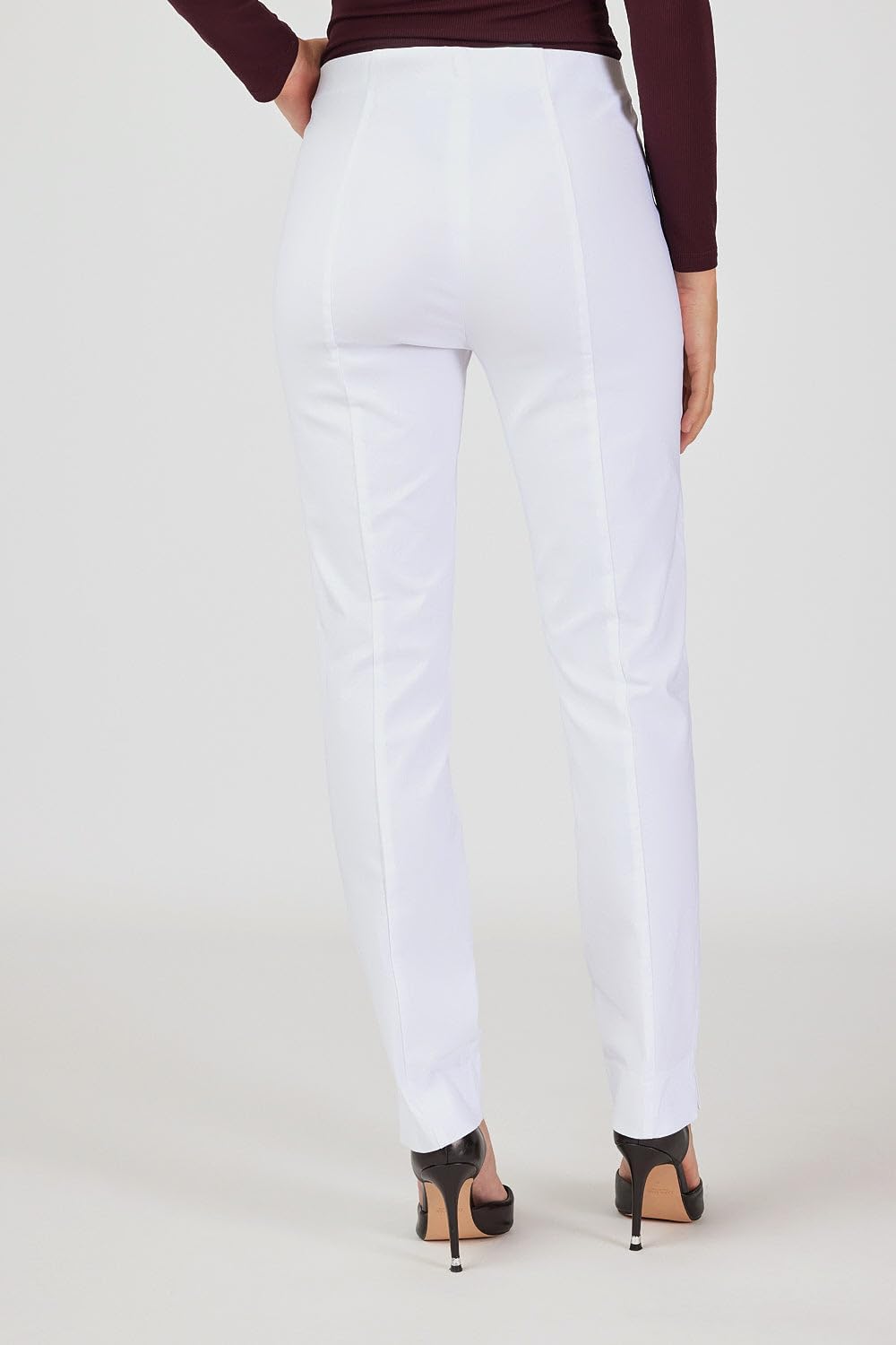 Robell Style Marie - Stoffhose Damen high Waist - Damenhose Power Stretch - Bengaline Stoff Hose mit
