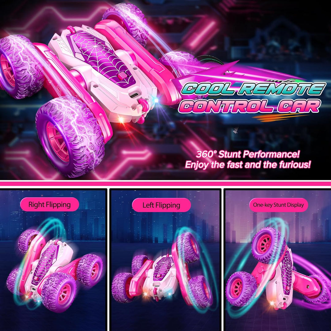 Dreamlandia Geschenk Mädchen 3-10 Jahre, 2.4Ghz 4WD Ferngesteuertes Auto Spielzeug RC Auto, Osterges
