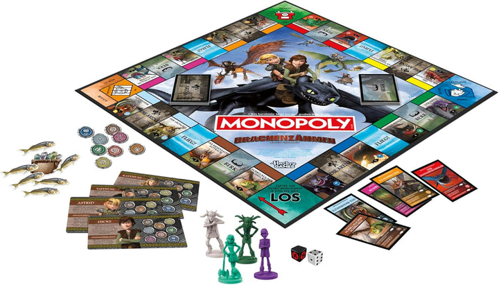 DreamWorks Drachenzähmen leicht gemacht Monopoly Brettspiel - Deutsche Fassung