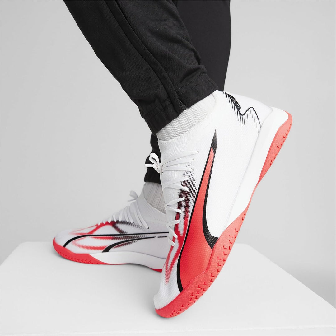 PUMA Herren Ultra Match It Fussballschuh 46 EU Puma White Puma Black Fire Orchid, 46 EU Puma White P
