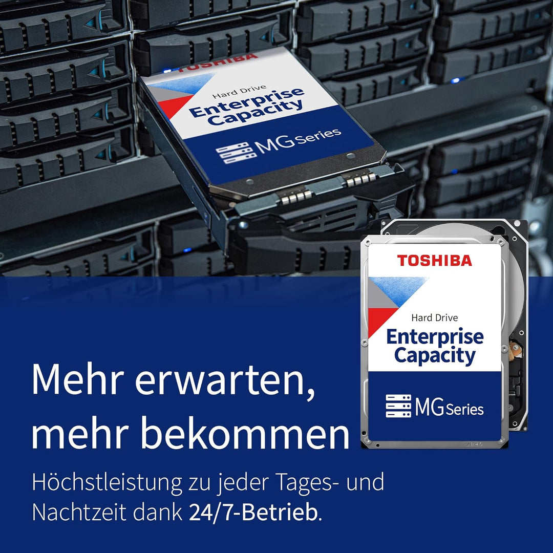 Toshiba 10TB Enterprise Internal Hard Drive – MG Series 3.5' SATA HDD Mainstream server and storage,