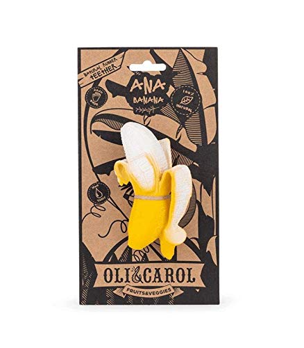 Oli &amp; Carol L-ANA BANANA-UNIT Ana Banane Badespielzeug/Beissspielzeug