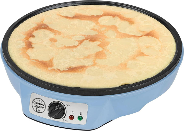 Bestron Crêpes Maker im Retro Design, für Crepes mit Ø 30 cm, inkl. Teigverteiler & Crêpes-Wender, m