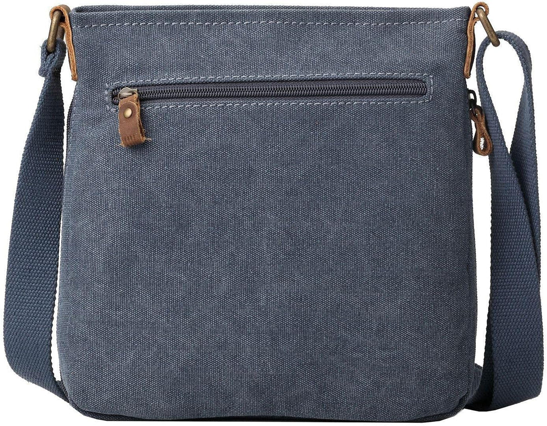 troop London TRP0237 Klassischer Stoff Schultertasche Aschgrau, Aschgrau