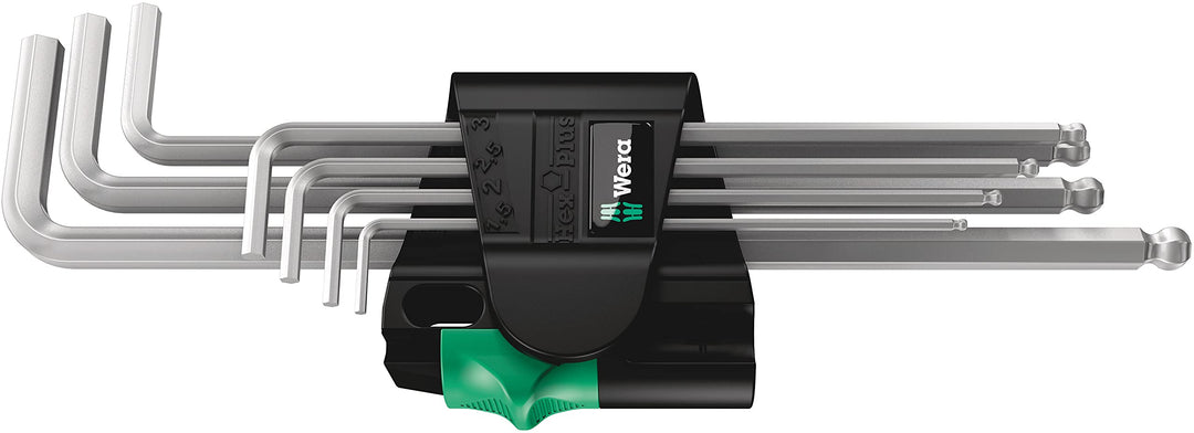 Wera 950 PKL/7B SM Magnet Winkelschlüsselsatz, metrisch, gestellverchromt, 7-teilig, 05022101001