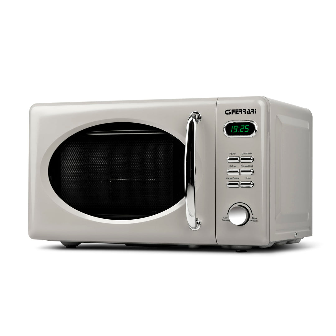G3 Ferrari G10155 Sapormio Vintage, Digitaler Retro-Mikrowellenofen, 1150W, 20 Liter, 8 Programme, 4