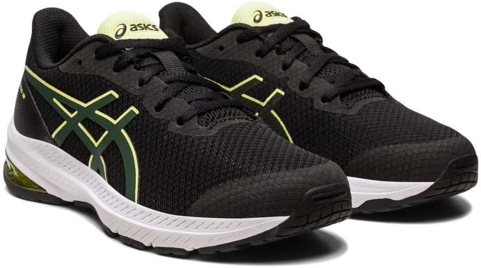 ASICS Jungen Gt-1000 12 Gs Sneaker 35 EU Black Rain Forest, 35 EU Black Rain Forest