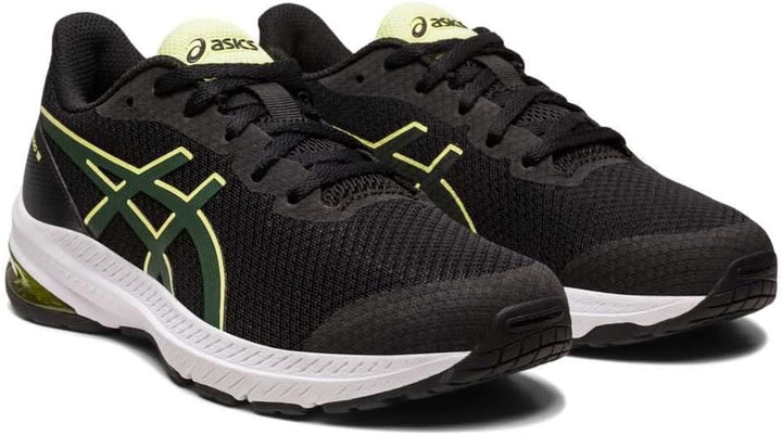 ASICS Jungen Gt-1000 12 Gs Sneaker 35 EU Black Rain Forest, 35 EU Black Rain Forest