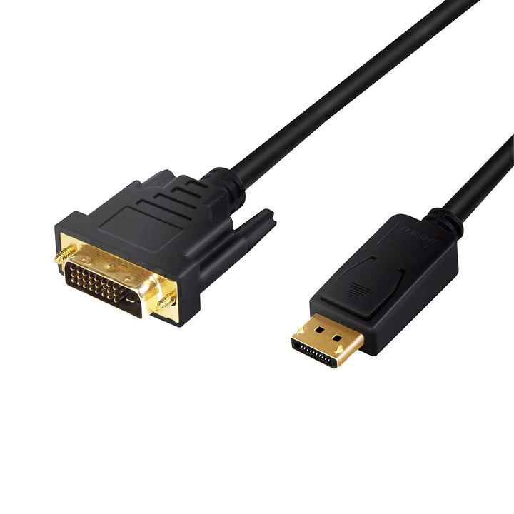 LogiLink CV0130 - DisplayPort (v1.2) auf DVI-D (24+1) Anschlusskabel für FULL HD Auflösungen von 108