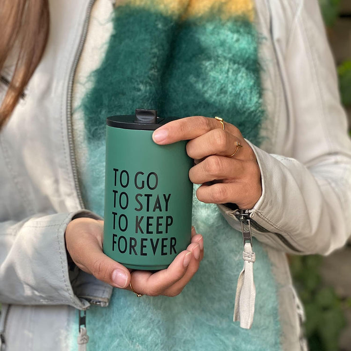 Design Letters Thermobecher TO GO | Thermobecher kaffee to go | Kaffeebecher To Go aus Edelstahl dop