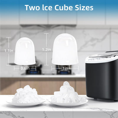 Eiswürfelmaschine Klein, PALINTH Eiswürfelmaschinen, 2 Grössen von Bullet Ice Cube Maker, Selbstrein